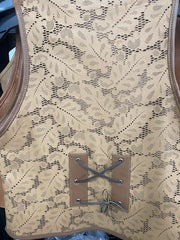 #23116X - Ladies' Leather & Laser Cut Vest