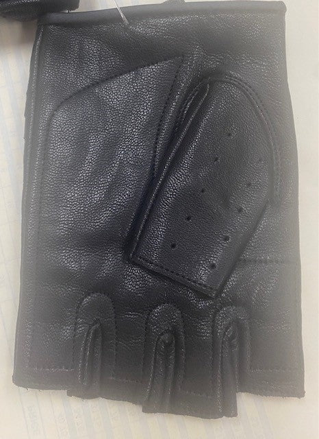 #9093 Men's / Ladies' Unisex Fingerless Leather Riding Glove
